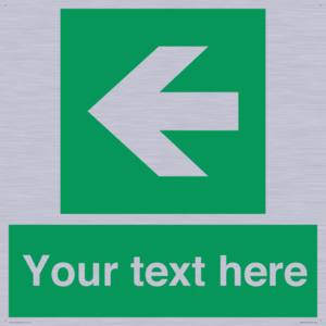 Custom Arrow Left Sign